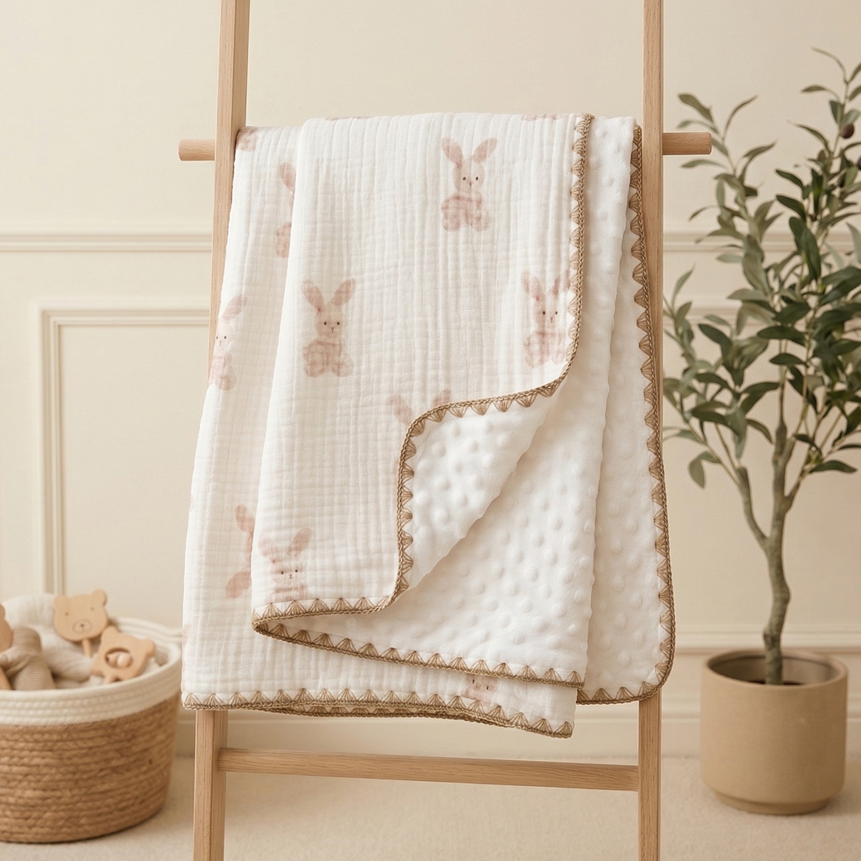 Baby 豆豆毯-兔子 - Comfortable Baby Blanket