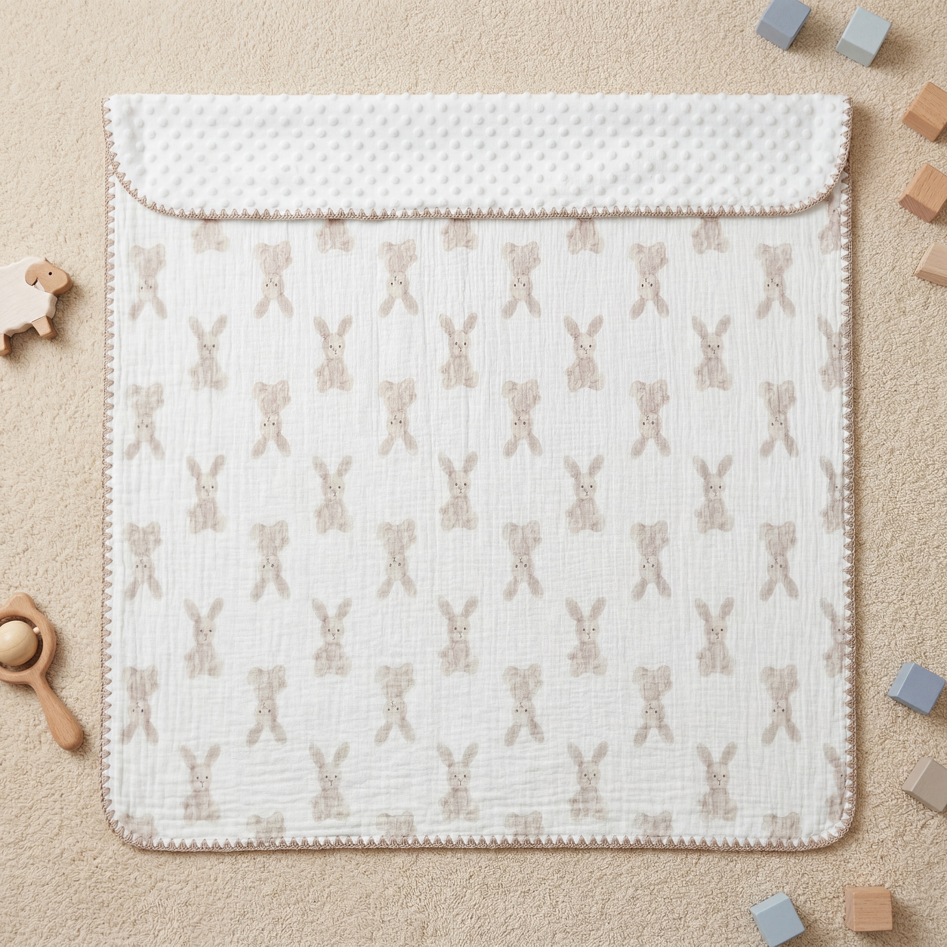Baby 豆豆毯-兔子 - Comfortable Baby Blanket