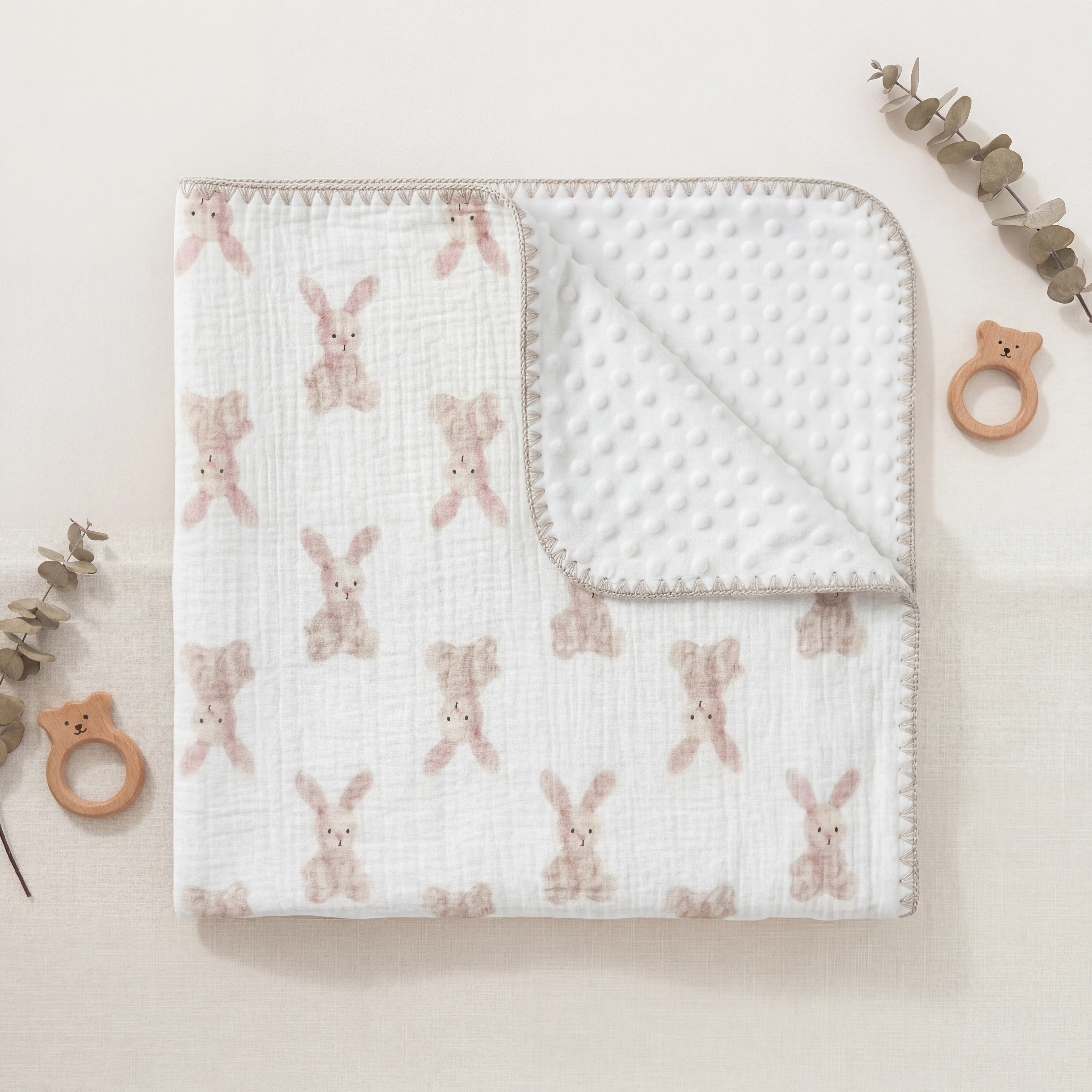 Baby 豆豆毯-兔子 - Comfortable Baby Blanket