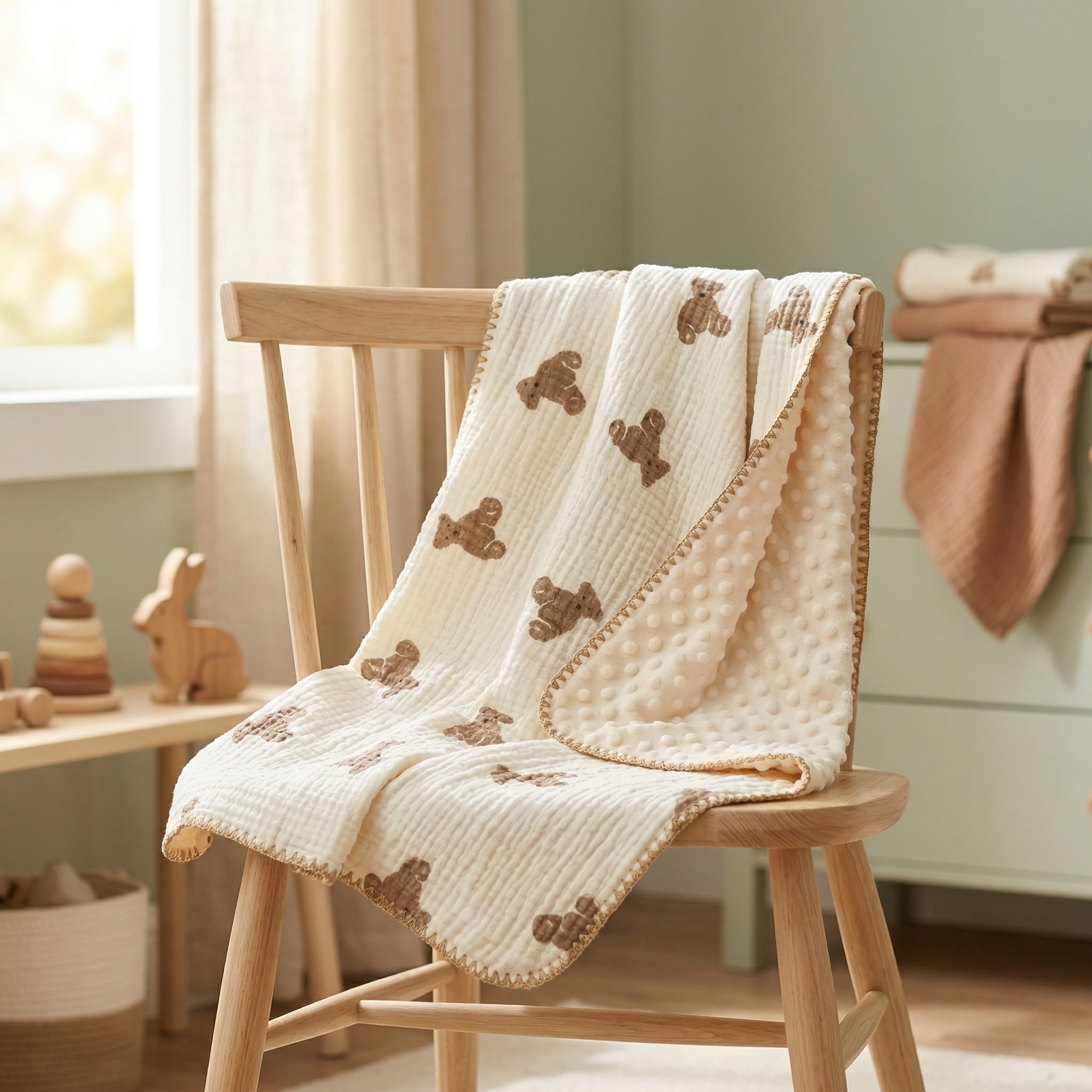 Baby 豆豆毯-小熊 - Comfortable Baby Blanket