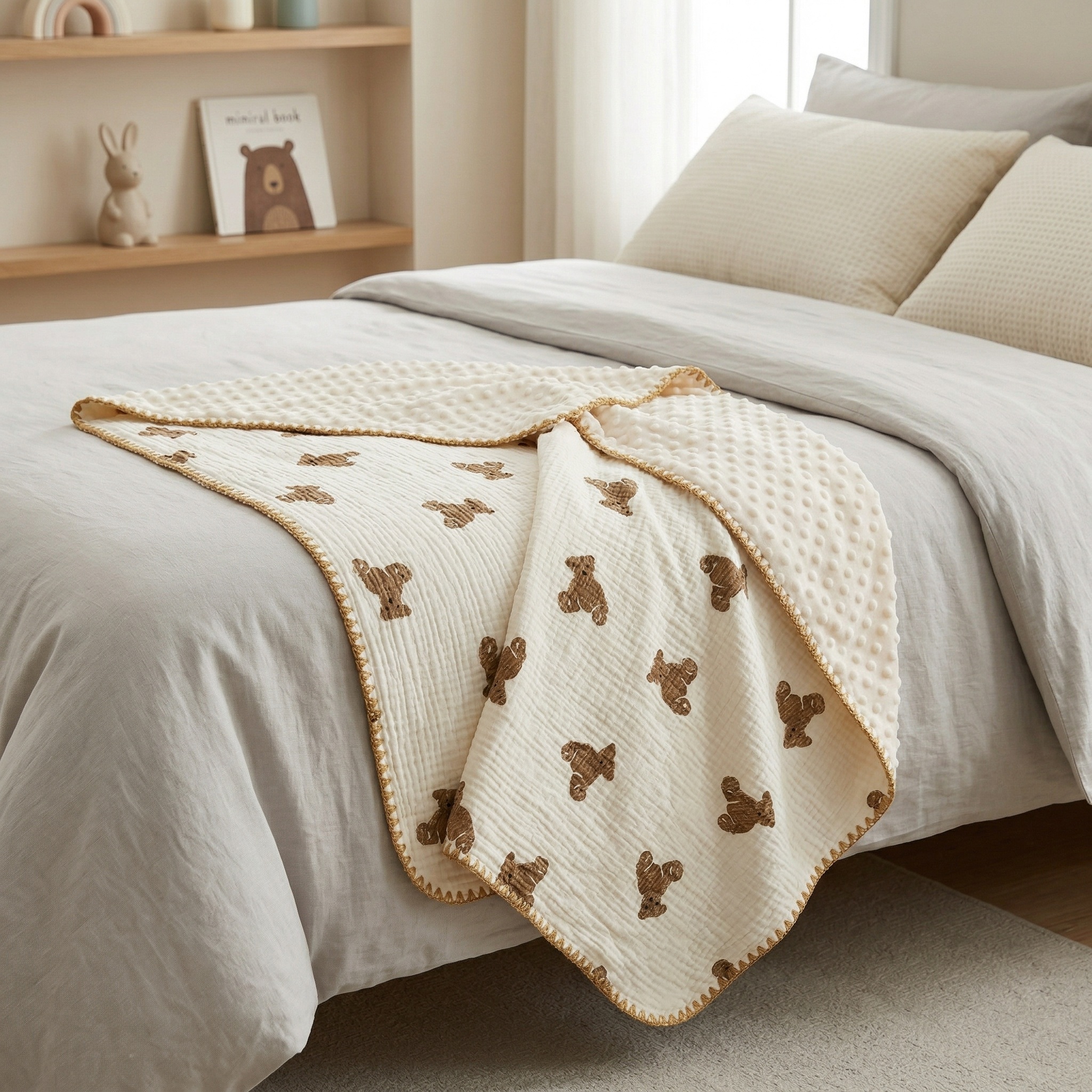 Baby 豆豆毯-小熊 - Comfortable Baby Blanket