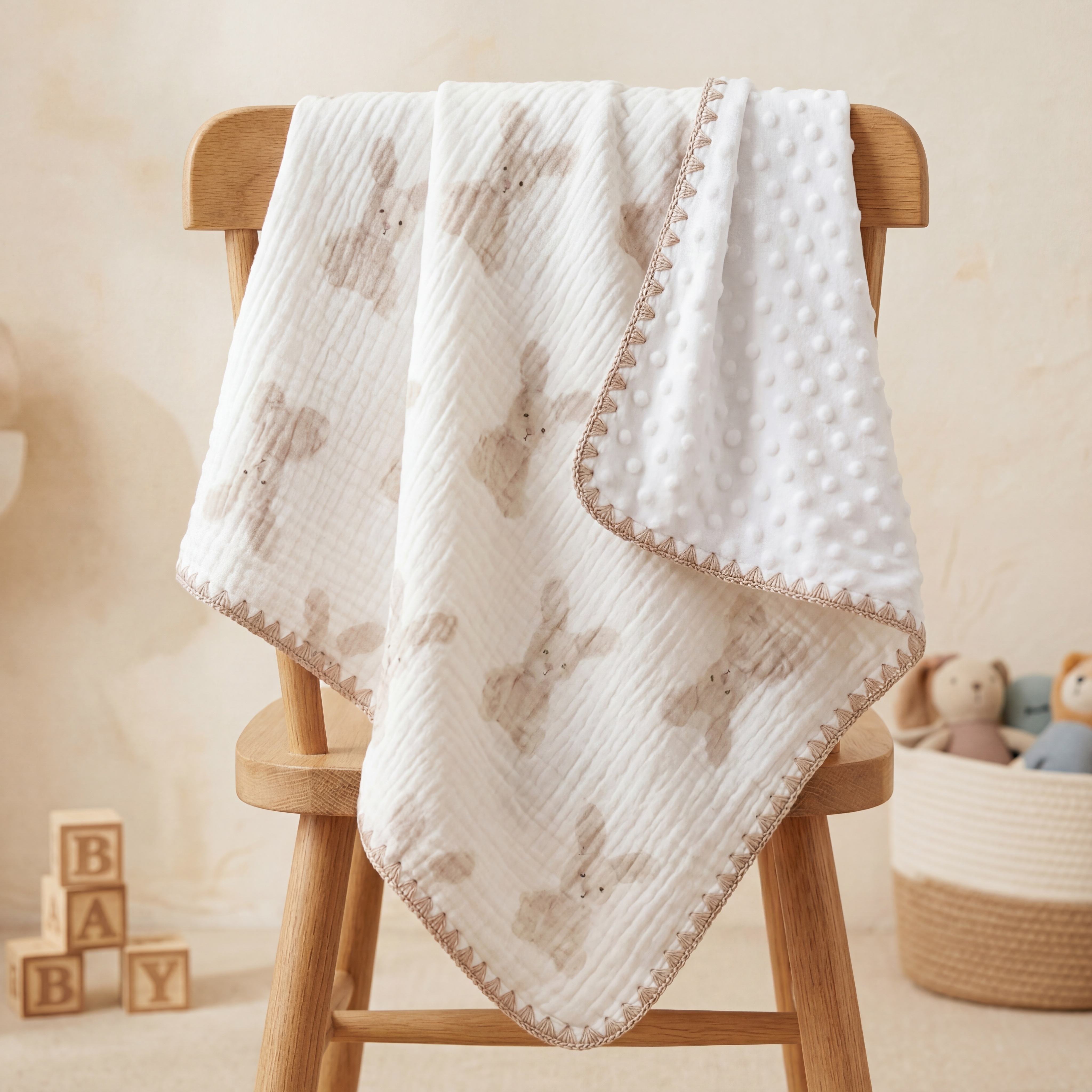 Baby 豆豆毯-兔子 - Comfortable Baby Blanket