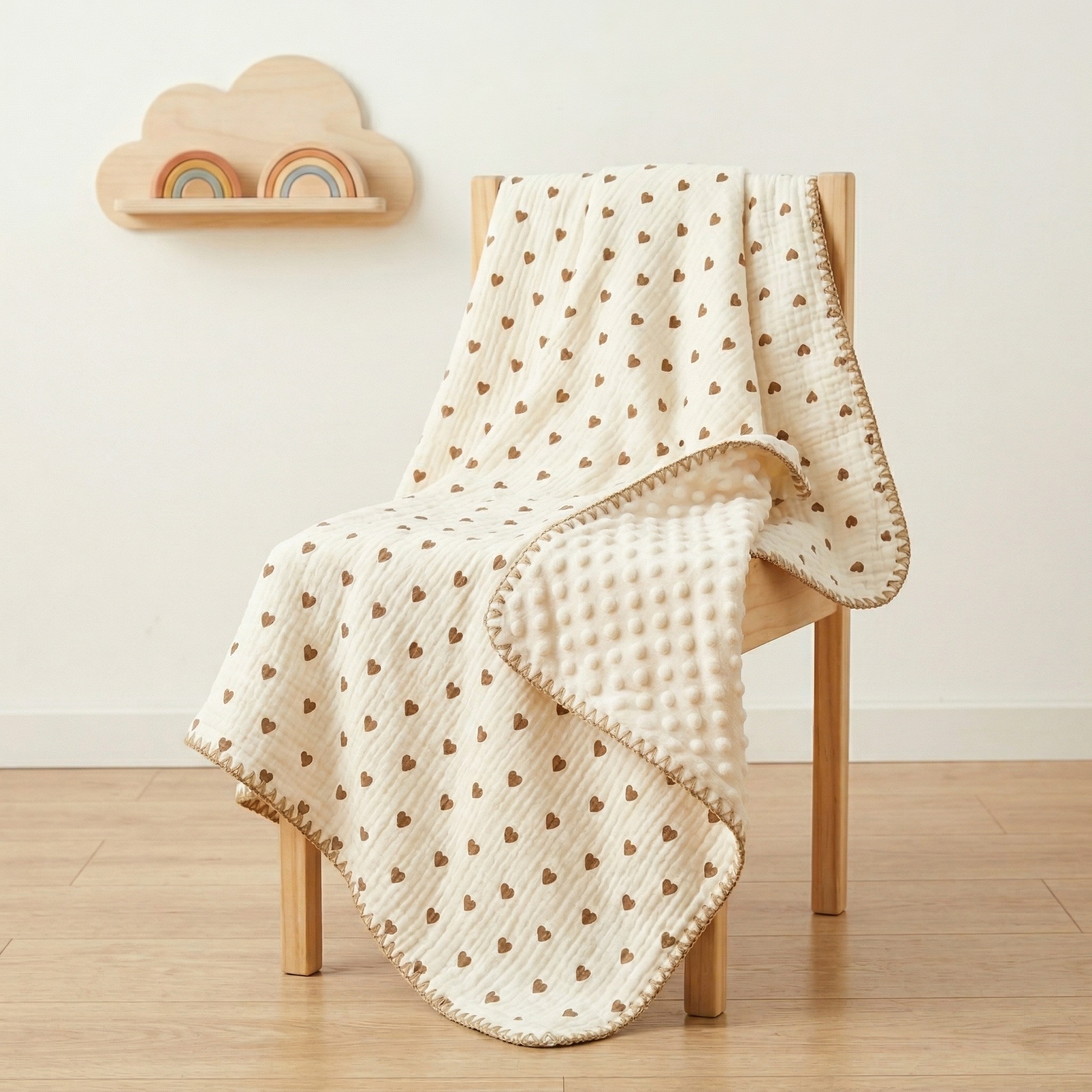 Baby 豆豆毯-爱心 - Comfortable Baby Blanket