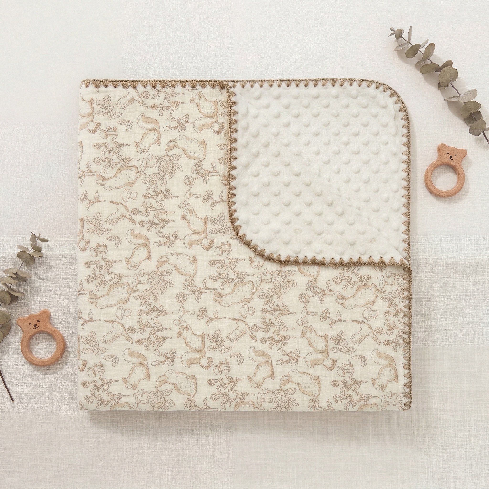 Baby 豆豆毯-丛林乐园 - Comfortable Baby Blanket