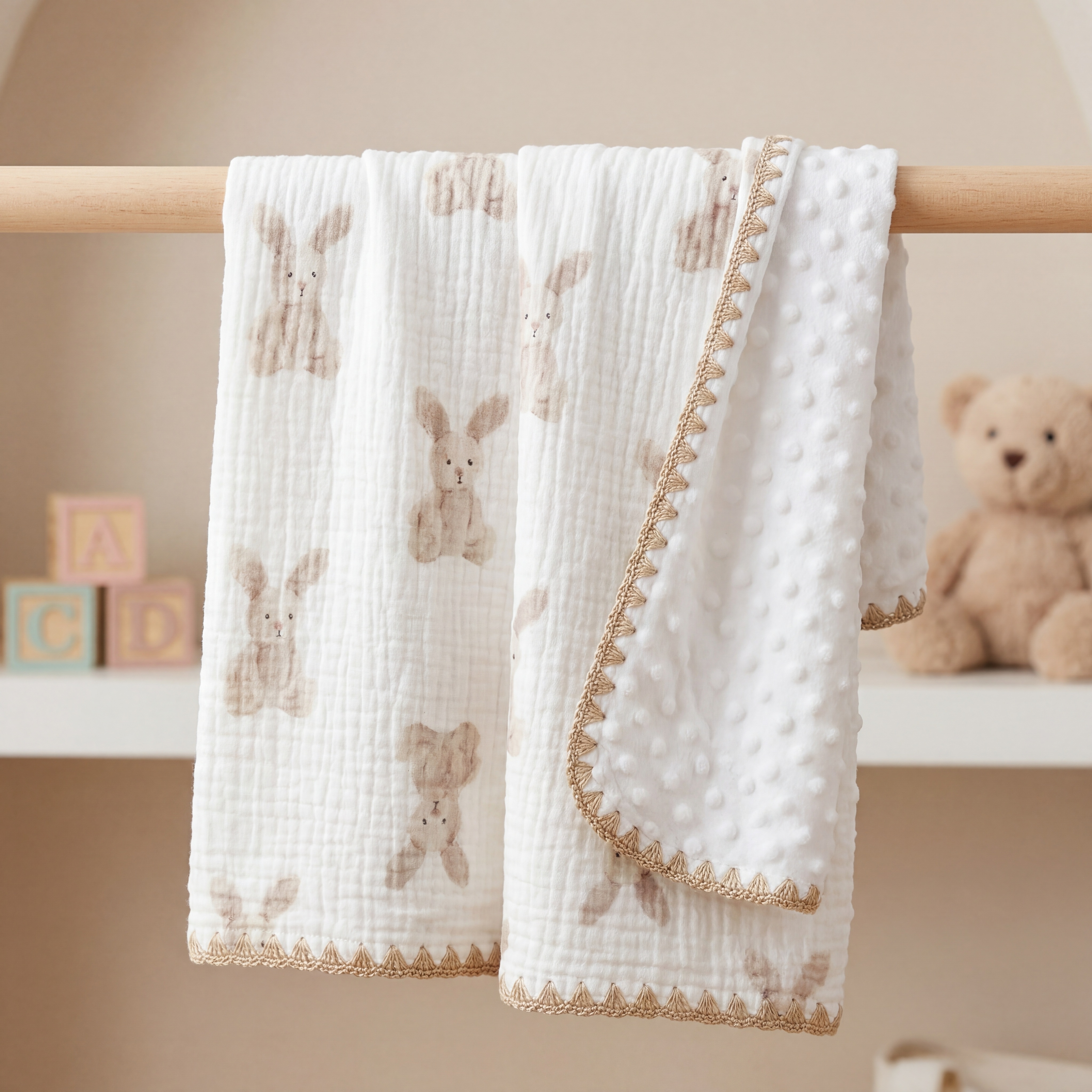 Baby 豆豆毯-兔子 - Comfortable Baby Blanket