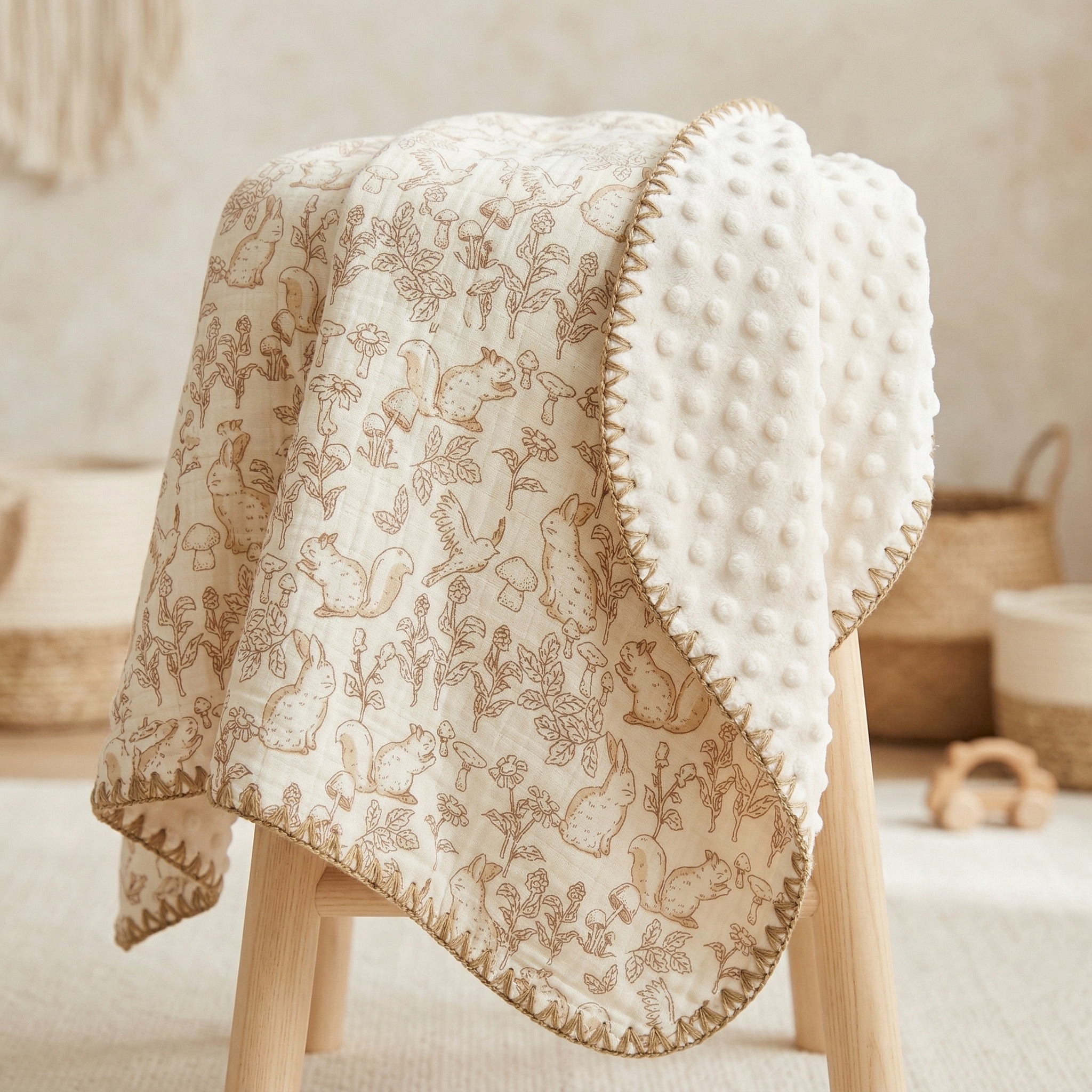 Baby 豆豆毯-丛林乐园 - Comfortable Baby Blanket