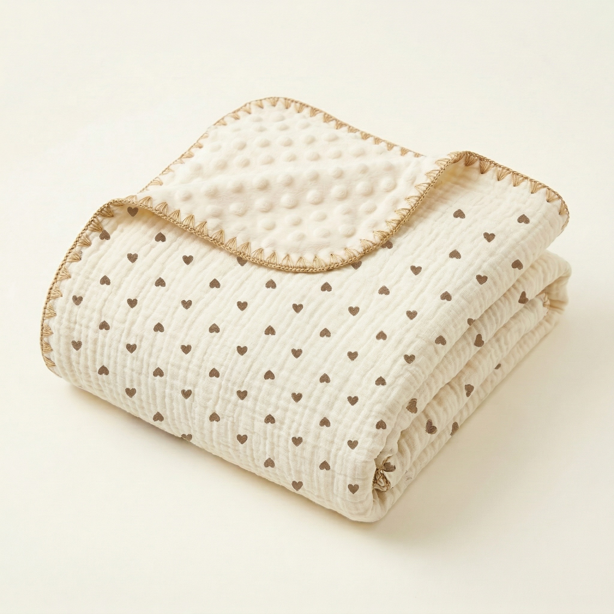 Baby 豆豆毯-爱心 - Comfortable Baby Blanket