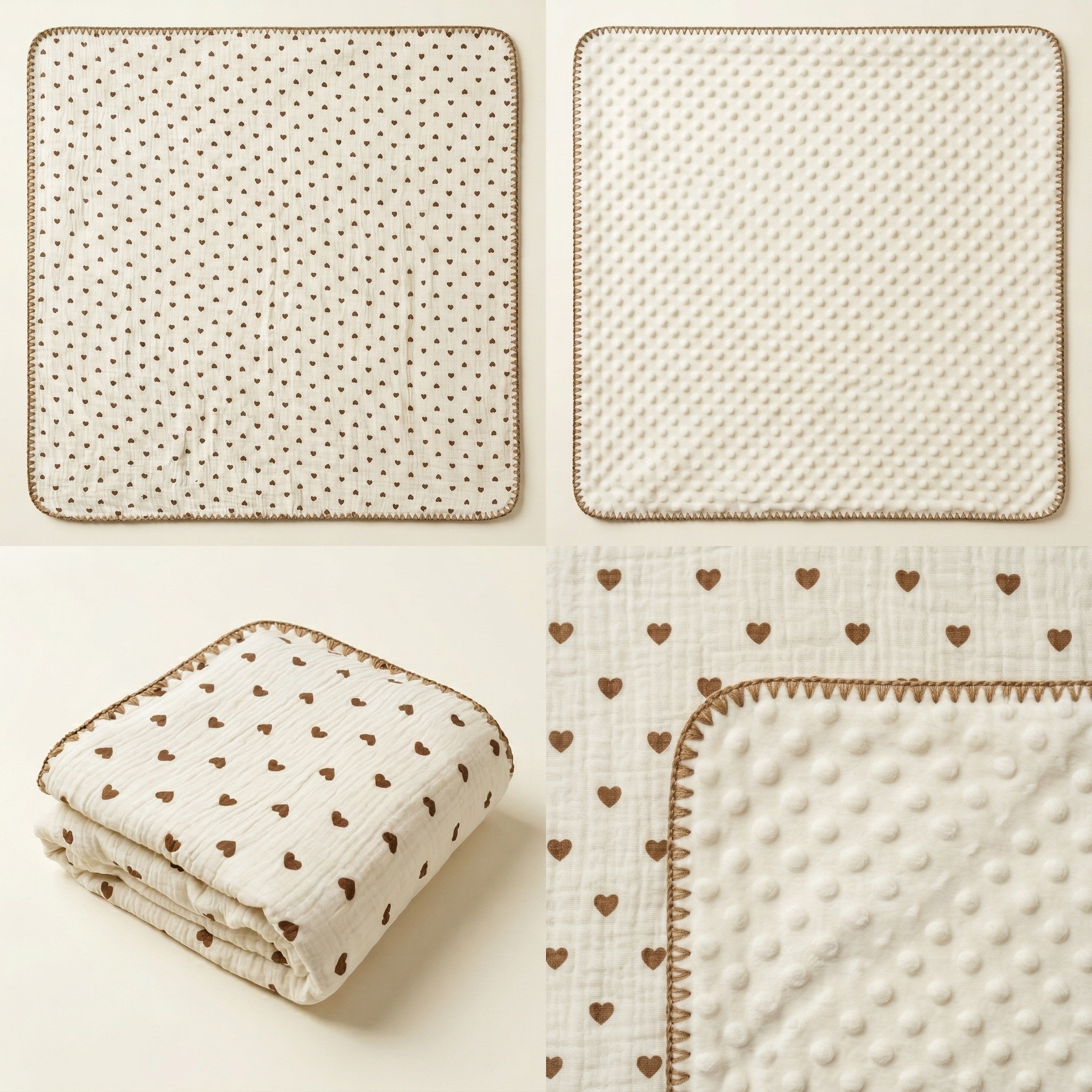 Baby 豆豆毯-爱心 - Comfortable Baby Blanket